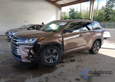 2018 Toyota Highlander Limited Platinum из США, поврежденный, VIN 5TDDZRFH5JS896271
